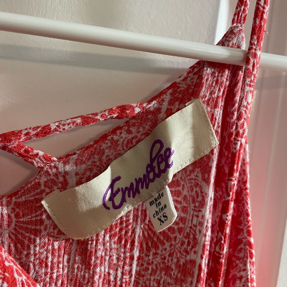 Coral Spaghetti Strap Tank - Picture 3 of 5